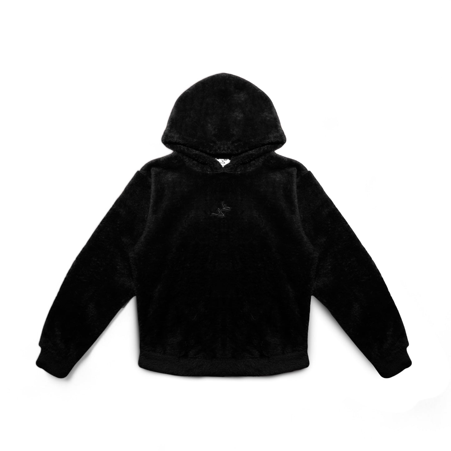 Zaraf's Embroidered Prestige Pull-Over Fur Hoodie (Premium Black)