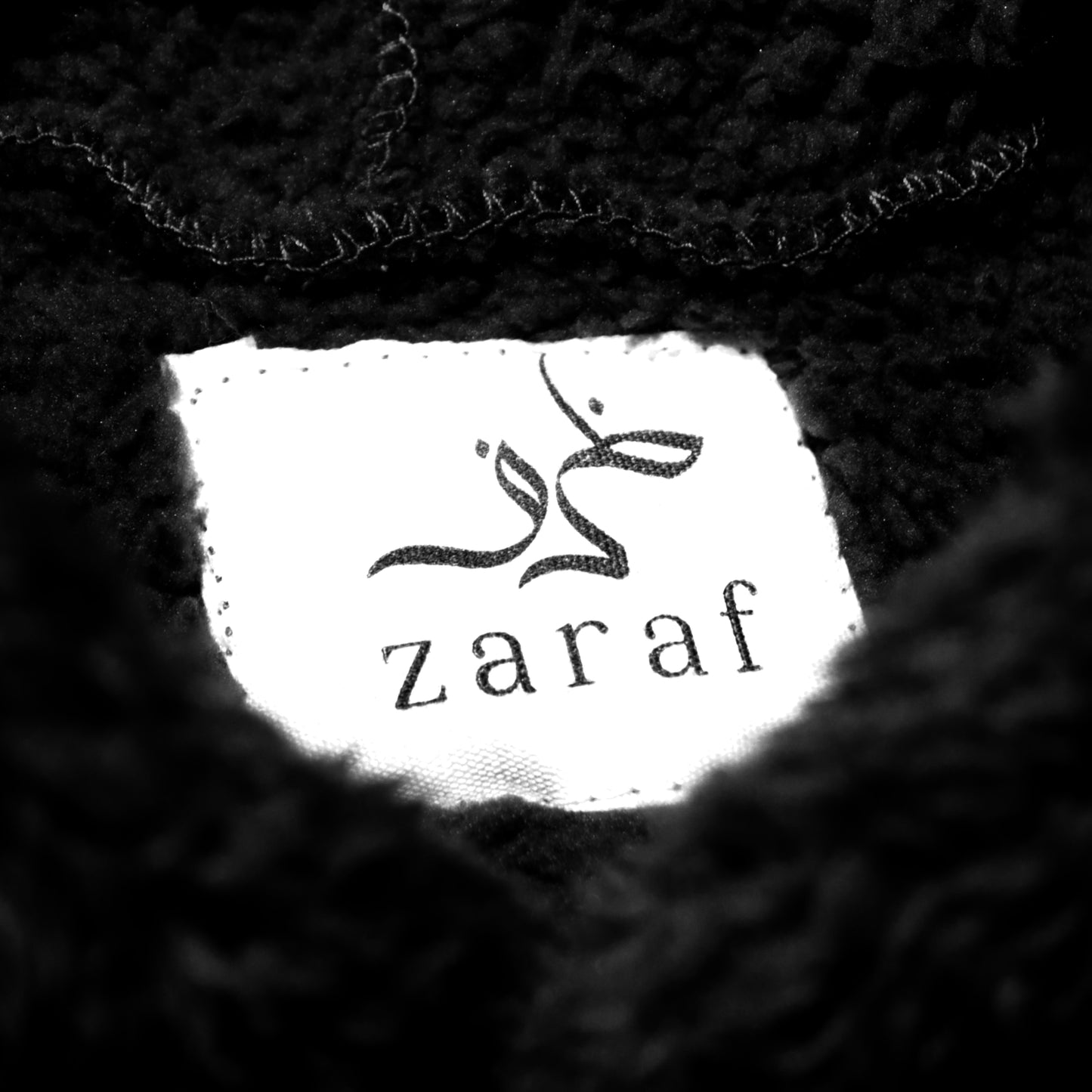 Zaraf's Embroidered Prestige Pull-Over Fur Hoodie (Premium Black)